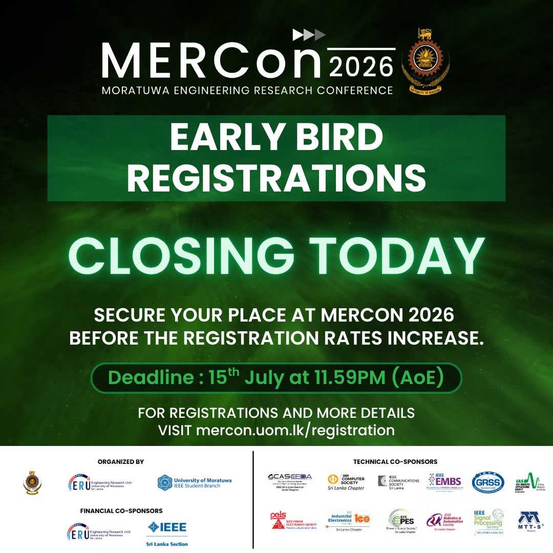 Early Bird Registration Closing